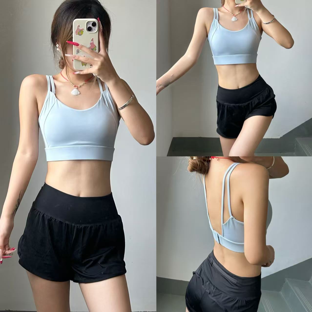 运动内衣女美背防震聚拢跑步背心
