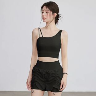 帛恩卡运动内衣女健身跑步背心一体式美背收腰瑜伽服普拉提
