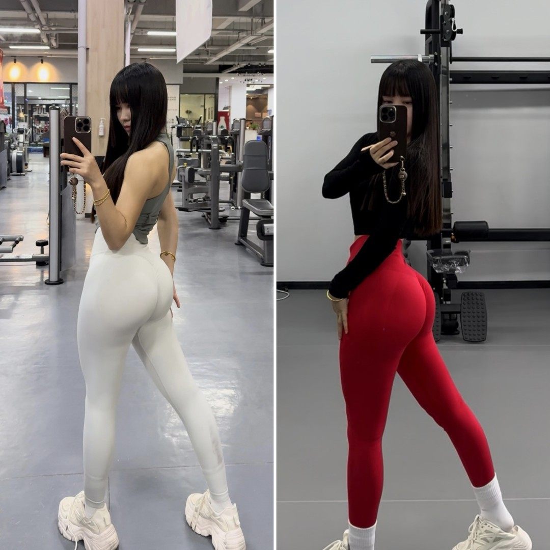 【巨显臀】高腰提臀健身裤女高弹力收腹显瘦网红速干蜜桃瑜伽裤