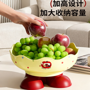 水果盘多巴胺客厅茶几家用2026新款艺术感高颜值轻奢零食干果盘子