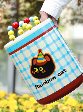 垃圾桶多巴胺创意家用客厅卧室可爱2026新款卡通高颜值带盖纸篓