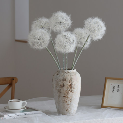 单枝大朵蒲公英仿真花假花插花