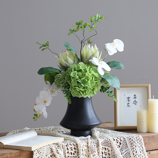 中古风高级感逼真仿真花束花艺假花摆设轻奢高端餐桌花摆件装饰品