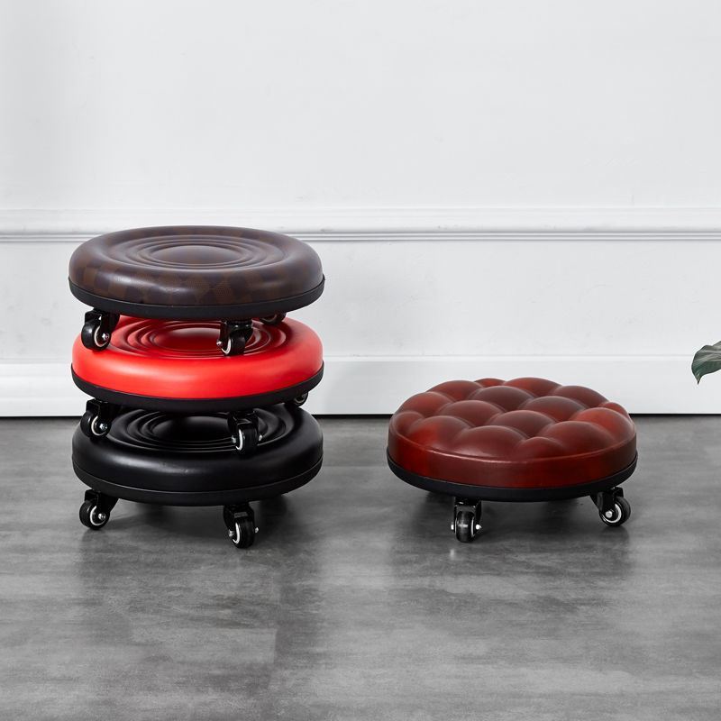 滑轮小凳子带娃万向轮矮凳美缝擦地带轮儿童小板凳家用沙发凳