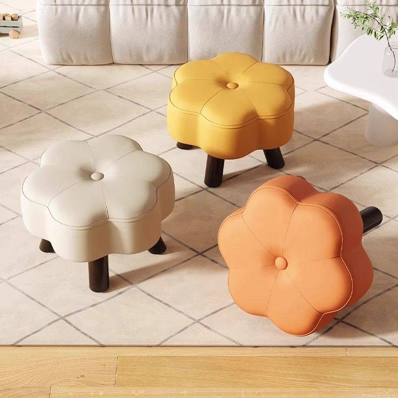 实木凳子家用创意客厅矮凳简约花朵换鞋门口沙发茶几板凳软包儿童,住宅家具,儿童凳,淘宝优惠券,粉丝福利购,淘宝优惠卷
