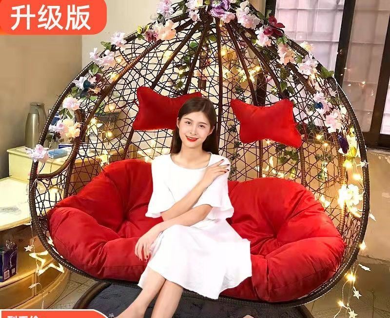 网红鸟巢椅子吊兰椅吊篮藤椅阳台吊椅家用室内秋千吊床懒人摇篮椅