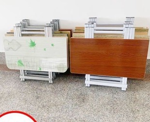 饭桌出租房正方型小户型吃饭简约桌子 可折叠桌家用餐桌简易便携式