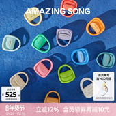 Amazing Song乙颂软欧耳机包口红包新款 可爱迷你小包牛皮斜挎包女