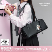 Amazing Song乙颂差旅枕头包头层牛皮新款 通勤高级单肩手提包女士