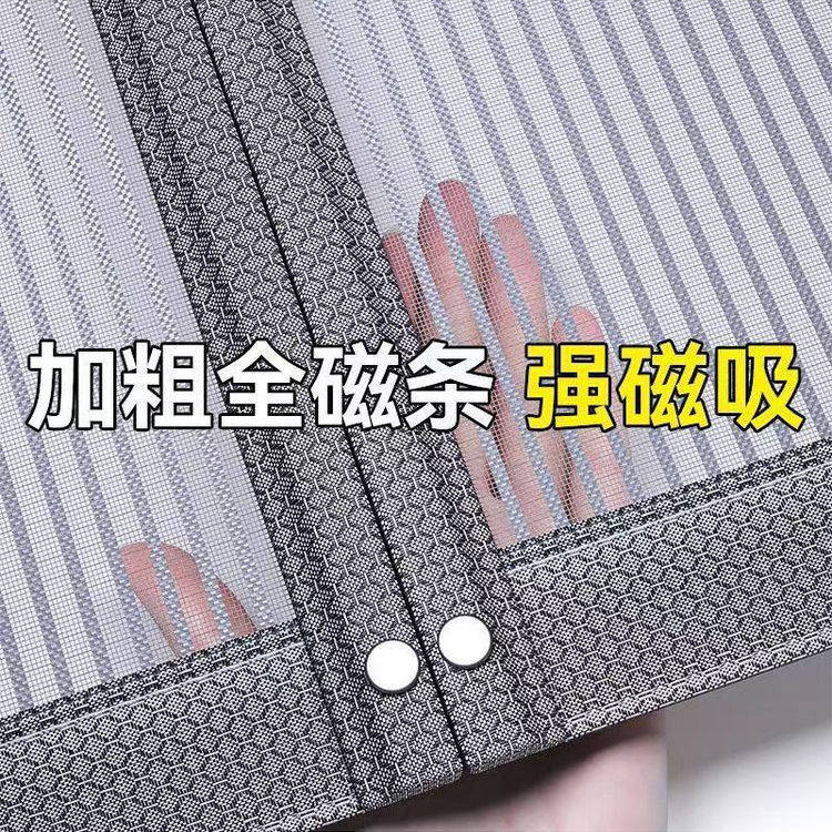夏天防蚊蝇强磁纱网门帘2026新款自吸全磁条金刚网室内自粘贴家用