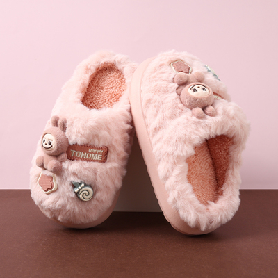 儿童棉拖鞋冬季新款简约