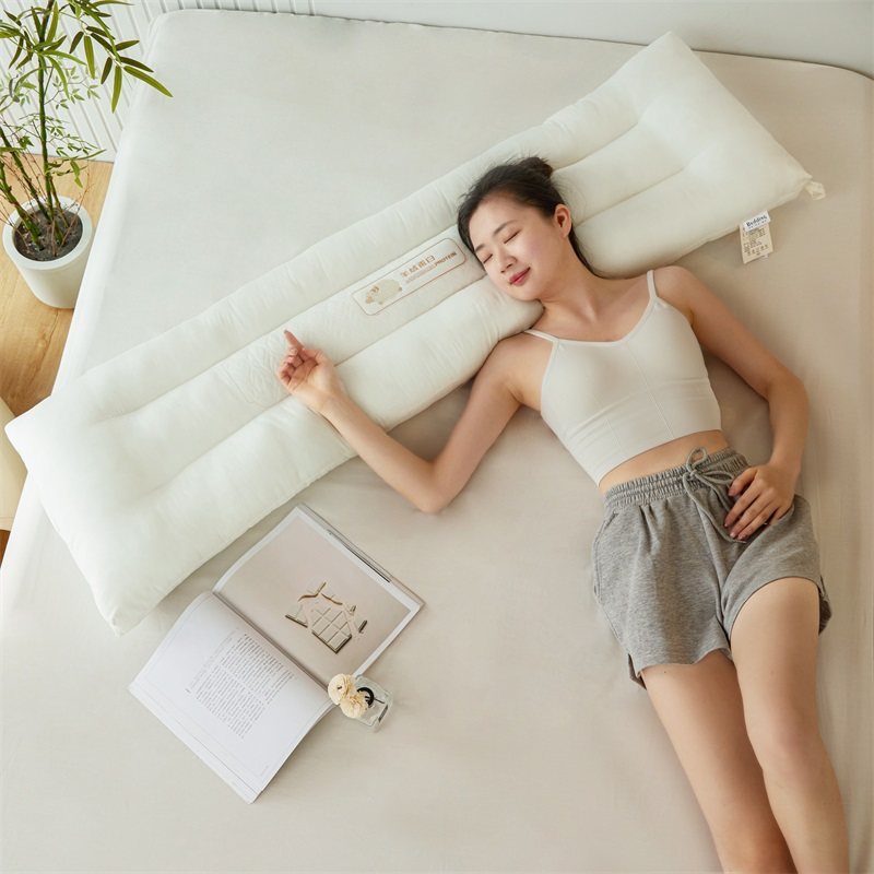 枕头双人长枕头家用长款情侣枕一体长条枕助睡眠护颈椎长枕带枕套,床上用品,枕头/枕芯,淘宝优惠券,粉丝福利购,淘宝优惠卷