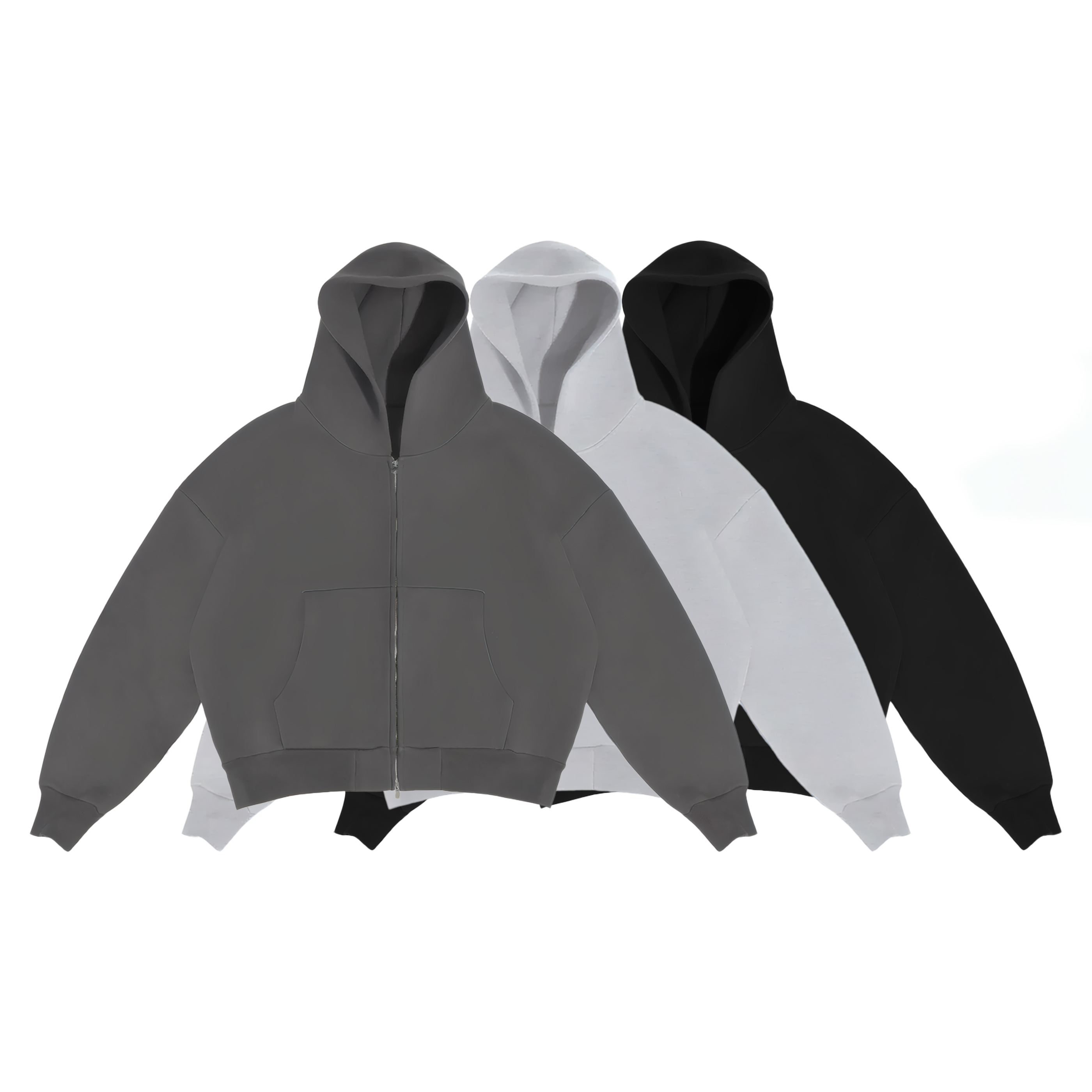 秋冬双头拉链开衫卫衣