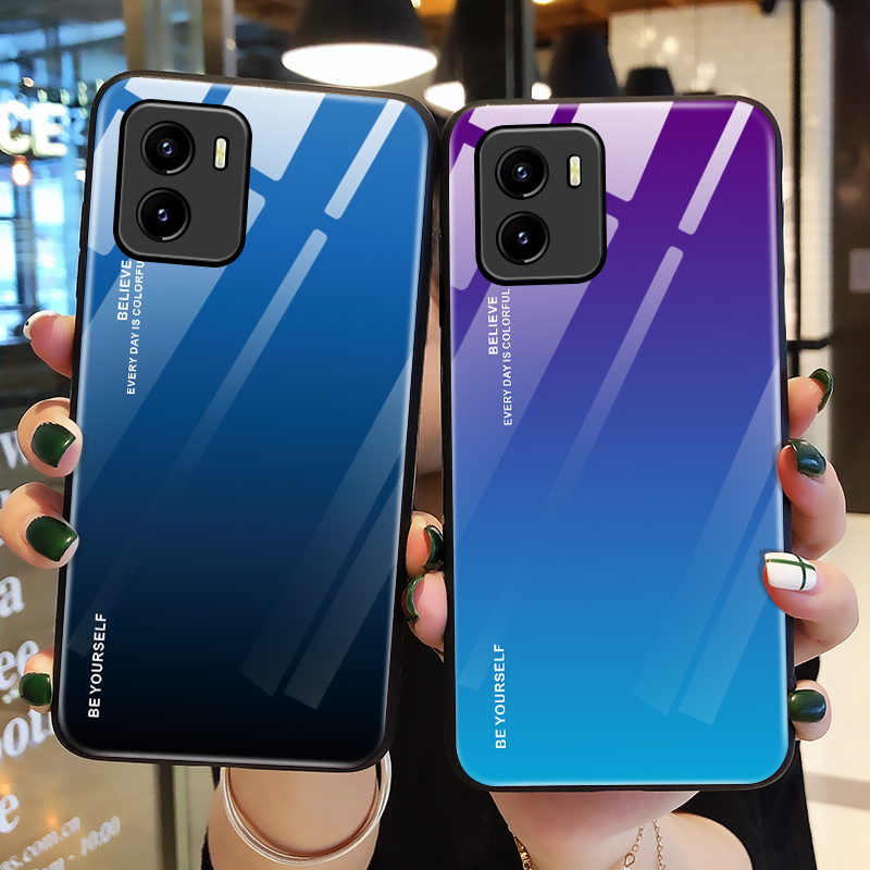 vivoiqoou5x钢化玻璃奢华保护壳