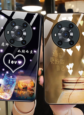 适用华为荣耀magic3手机壳玻璃mgaic3pro保护魔术3硅胶套3por至臻版全包ELZ-AN20防摔美好猪5G软壳男macig3女