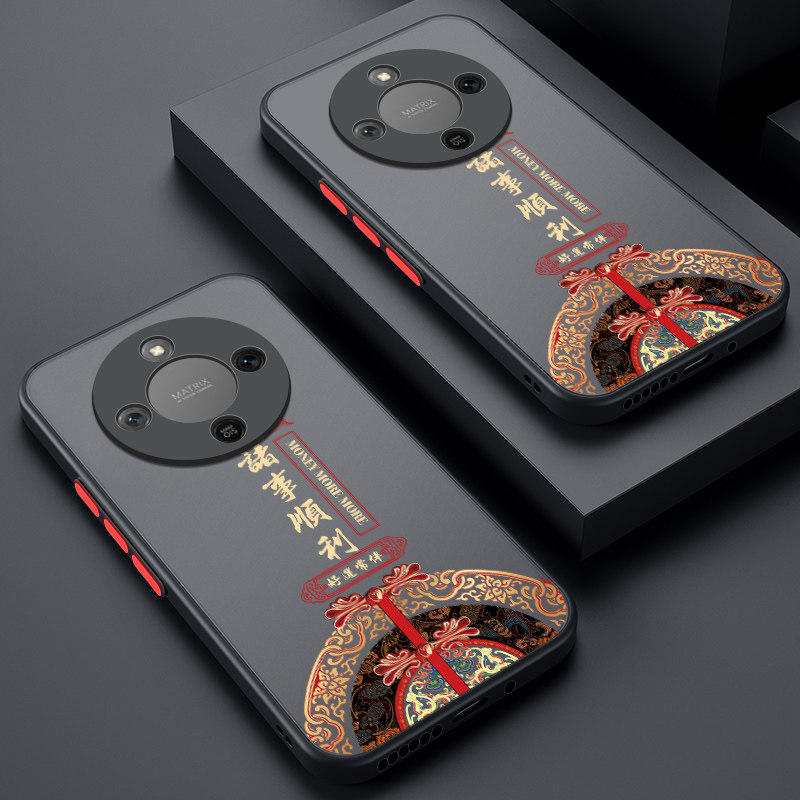 适用华为荣耀x70手机壳honorx70保护硅胶套MTN一AN00镜头全包防摔诸事顺利磨砂透明软外honor男女新款x高颜值