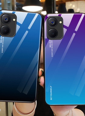 适用realmeV20手机壳极光玻璃真我V20保护硅胶套RMX3611全包oppo防摔渐变超薄5G软壳v2o男v205g个性realmev女