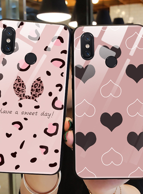 适用小米mix2手机壳玻璃Mix2保护硅胶套mxi2S全包mlx尊享版防摔蝴蝶结mis2s软壳男mxl2女mi2xs创意Mi升降个性