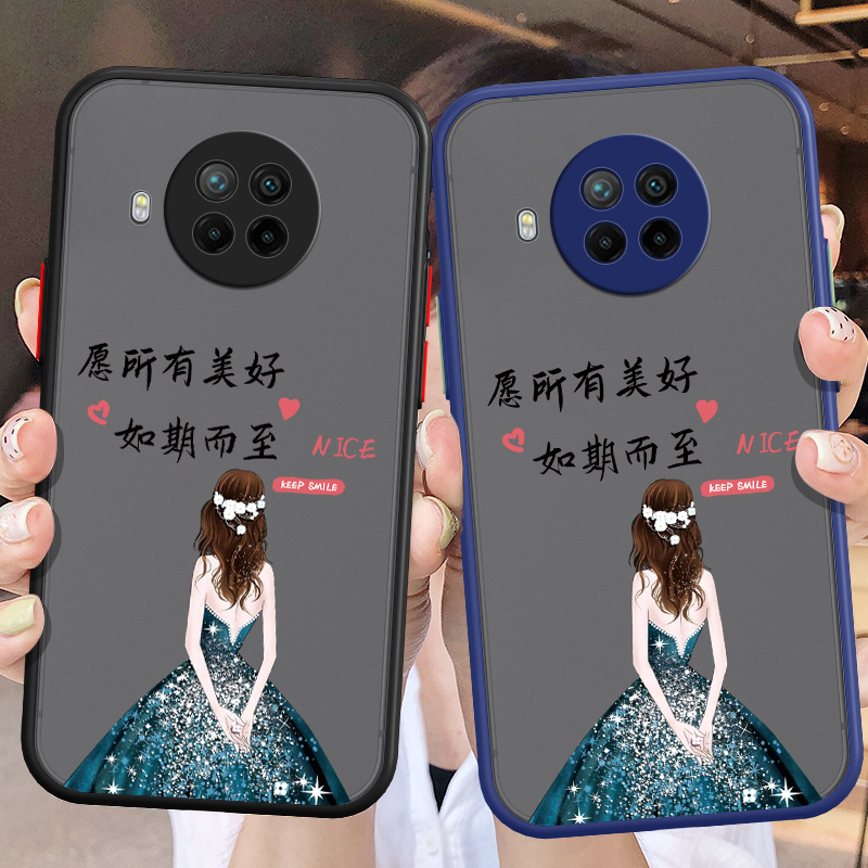 适用红米note9pro手机壳redminote9保护5G版硅胶套redmi全包镜头防摔天仙9por磨砂软壳小米noto创意95g外壳女