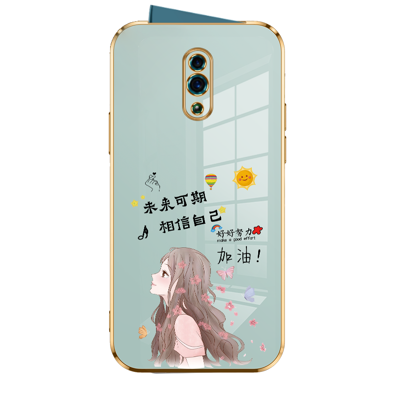 适用opporeno手机壳oppo renoz保护硅胶套Reno1升降镜头opporenoz全包防摔加油外壳直边电镀软壳