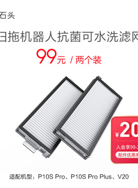 抗菌可水洗滤网2个装--适用于P10S Pro Plus系列、V20系列