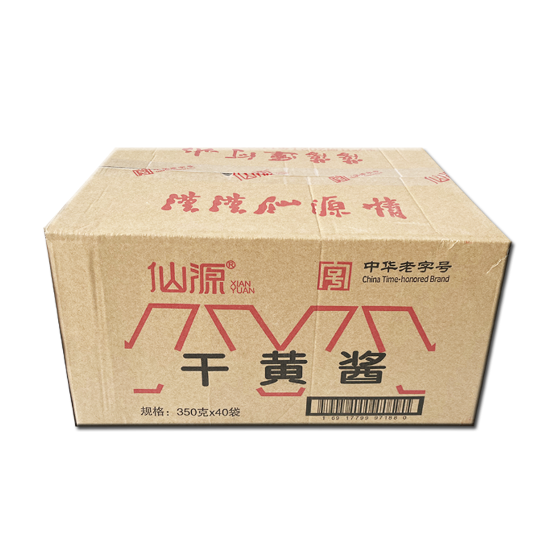 仙源干黄酱350g*40袋商用老北京特产炸酱面蘸菜拌馅炖鱼炖肉调料