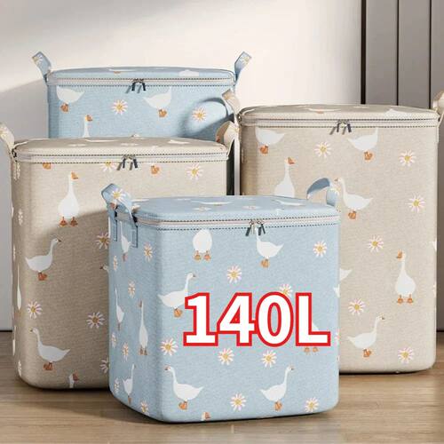140L Quilt Storage Bag Home Wardrobe Large Capacity Clothes