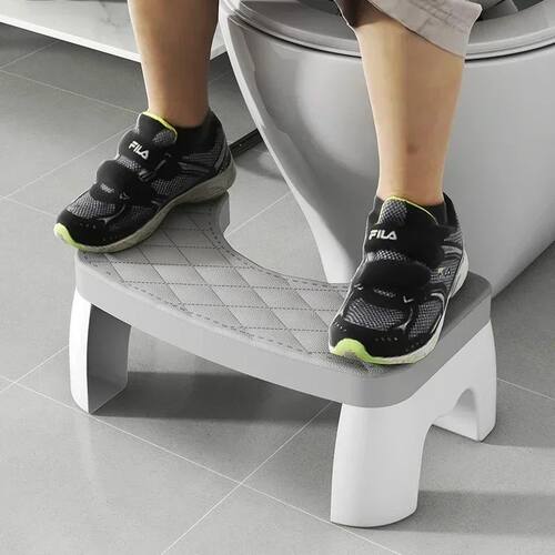 1 PC Toilet Squat Stool Removable Non-slip Toilet Seat Stool