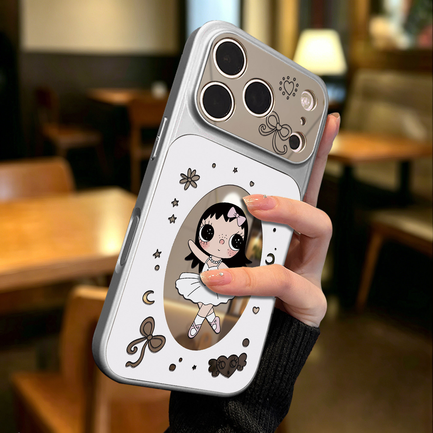 芭蕾舞小玉适用苹果18promax手机壳新款iPhone17pro高级16pro镜头全包15pm超好看卡通14pro小众13防摔保护套