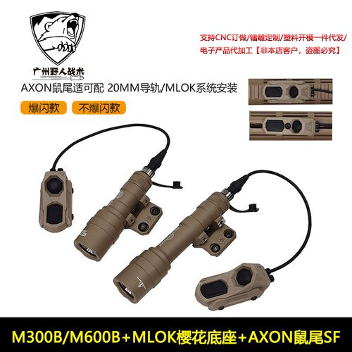 【M300B/M600B+樱花底座+AXON鼠尾】Noveske N4 mlok