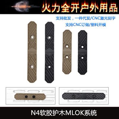 【N4软胶护木MLOK系统NOVESKE IRREGULAR DEFENSE MODU LAR RAIL