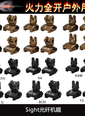 无标/N4/BCM/TTI/SI/大G标金属折叠光纤机瞄KAC特洛伊通用20~21mm