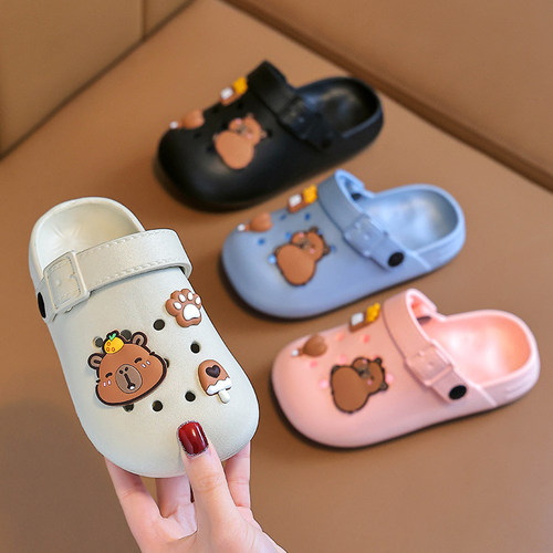 卡皮巴拉儿童EVA博肯拖鞋男童女童夏季洗澡室内浴室宝宝居家防滑