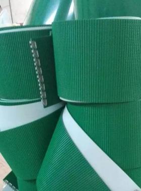 绿色草纹工业皮带 PVC输送带 强力耐磨 环形传送带 现场接头