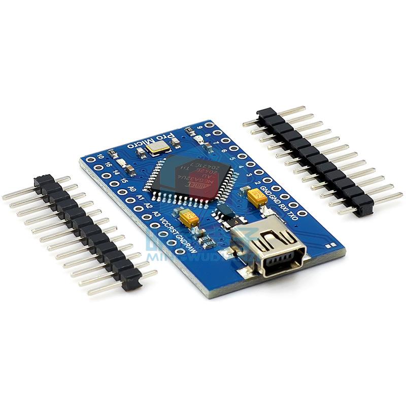Pro Micro 采用Atmega32U4 自身usb更新程序 5V/16M 单片机开发板