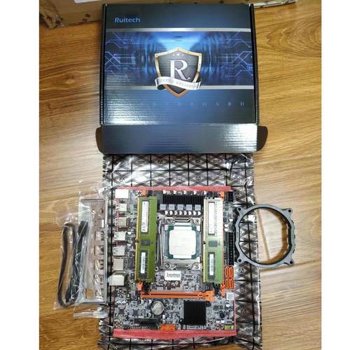 全新X99原芯片带2699V3 CPU 2条8G REG ECC内存三件套装