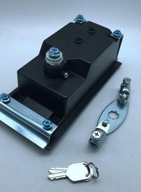 MS888-1带锁芯黑色面板锁，箱变锁，箱式变电站锁，美变配电箱锁