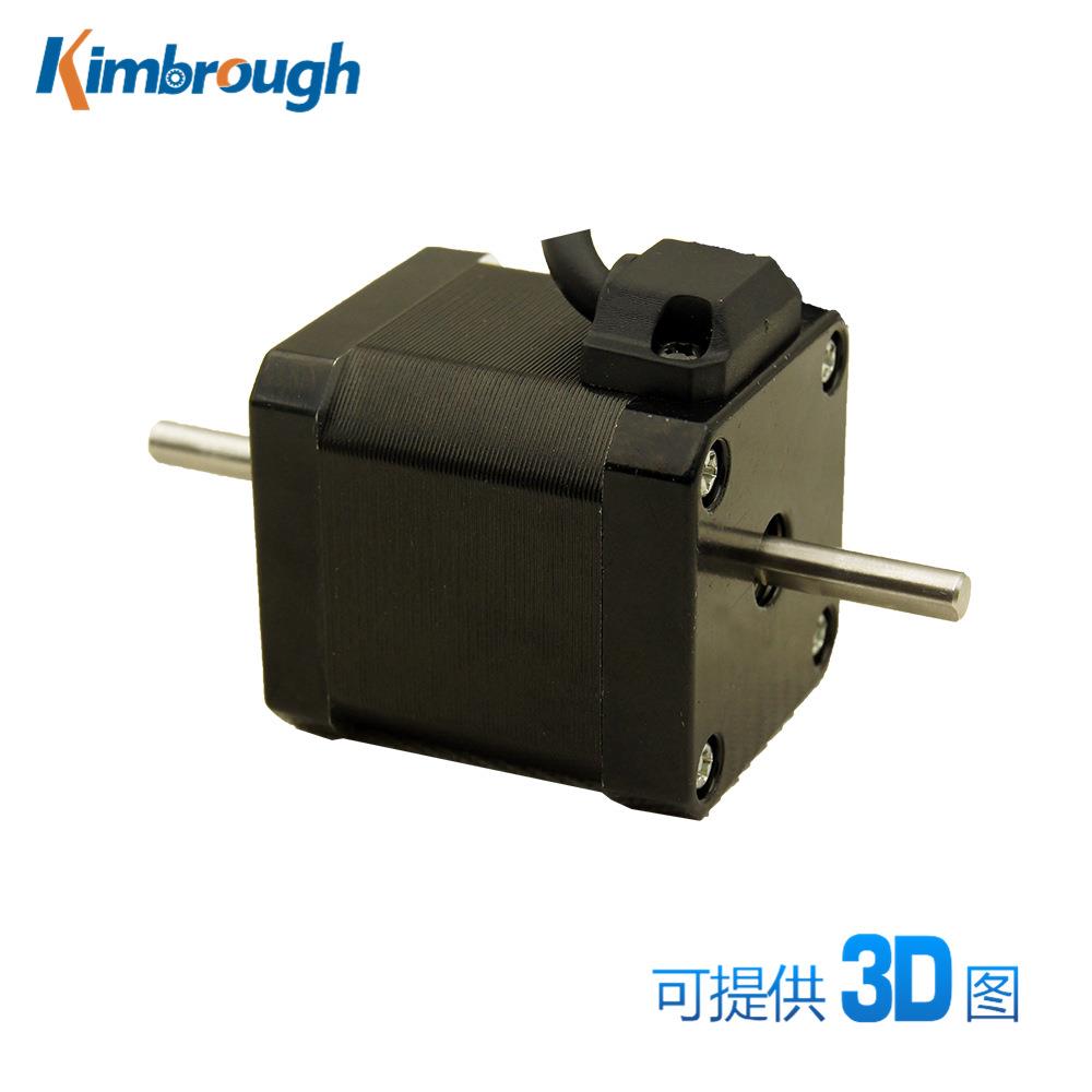 二相42双轴步进电机 力矩0.6NM 电流1.5A 四线 机身长47MM