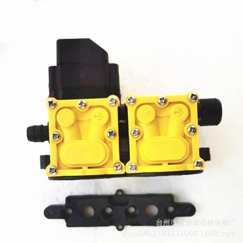 台州XLD信利达隔膜水泵泵头配件 12V双核电动喷雾器回流马达头部