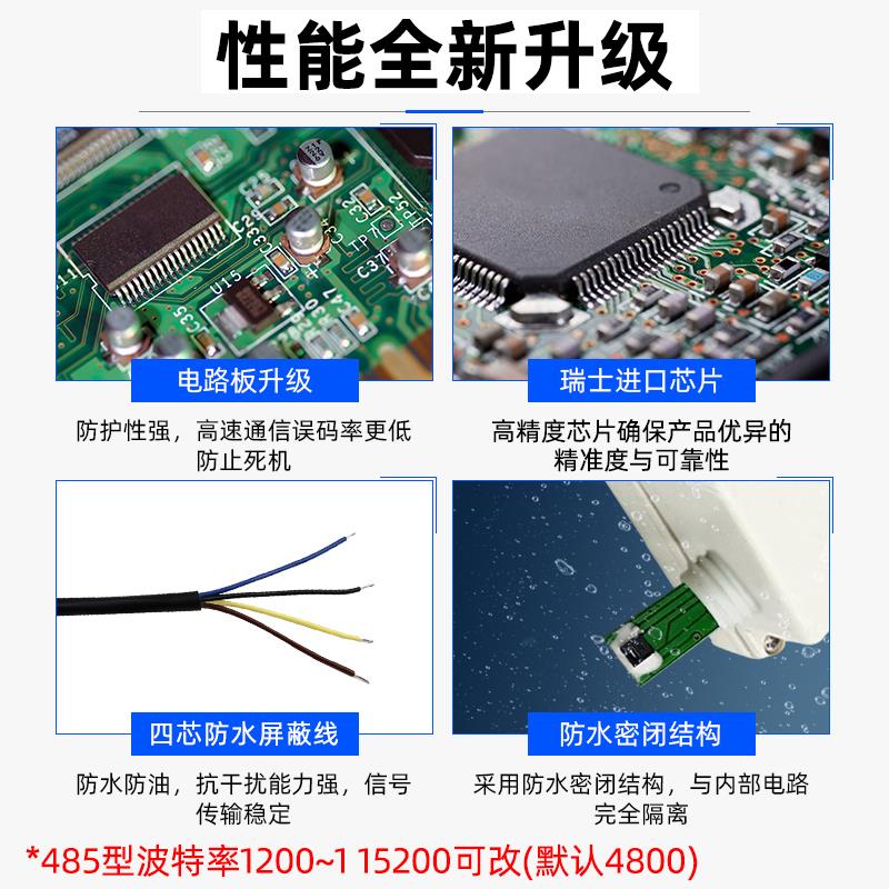 高精度温湿度传感器变送器RS485大棚养殖壁挂工业温湿度计检测器