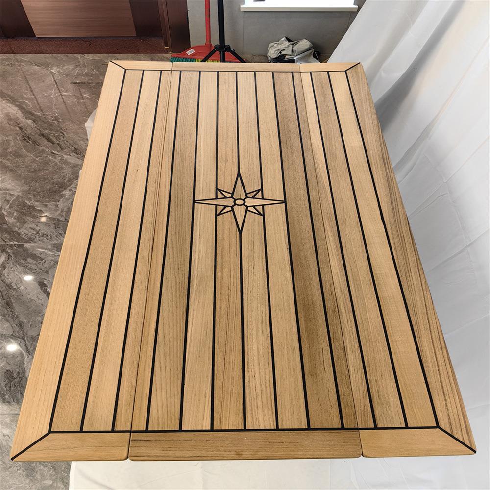 游艇折叠柚木桌面台面340/680x1250mm 游艇房车船舶配件 跨境热销
