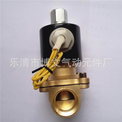 2WT200-20 常开2W200-20K疏水管道DN20电磁阀 6分铜体两通阀