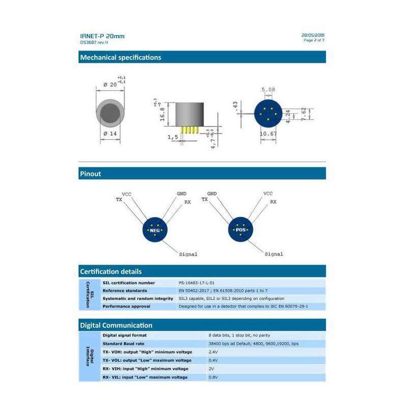 NET森斯特红外制冷剂R22传感器IFP32-1ZEB-NCVSP量程：0-2000ppm