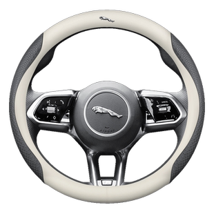 捷豹方向盘套真皮XF FPACE XEL XFL XJ XE专用改装翻毛皮汽车把套