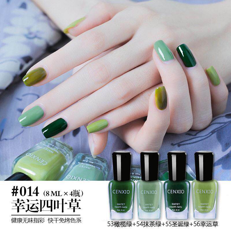 指甲油免烤持久快干2025新款裸色显白可剥撕拉青柠蜜柚色孕妇可用