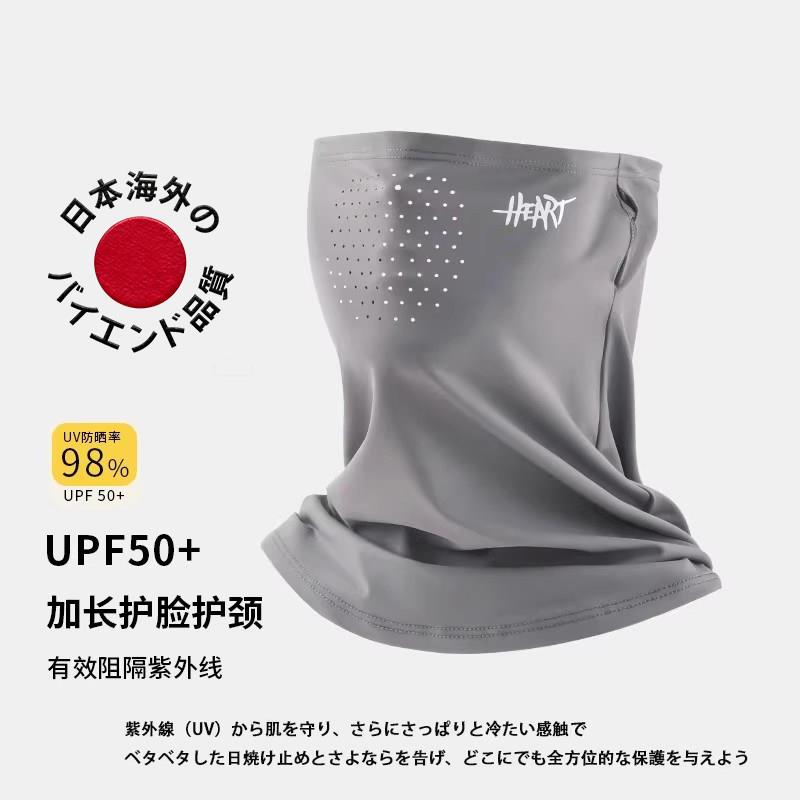 日本进口冰丝防风防晒面罩户外骑行开车抗UV耳挂式遮阳秋冬季