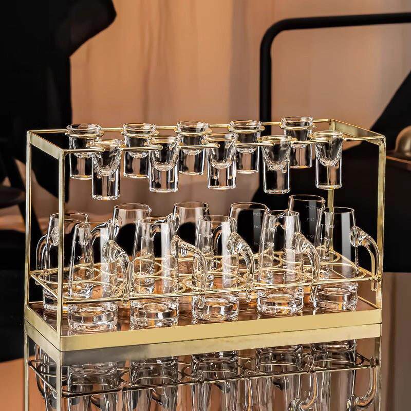 德国高作档手工制白酒杯装HXBJG001套水晶二一两分酒器口杯酒盅家
