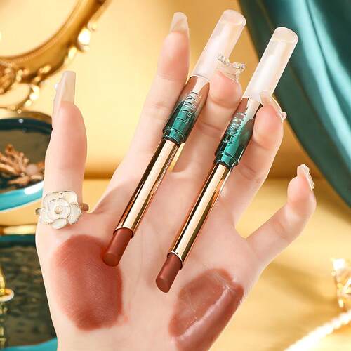 【推荐】肉桂奶茶色口红不掉色不沾杯持久防水哑光奶茶豆沙