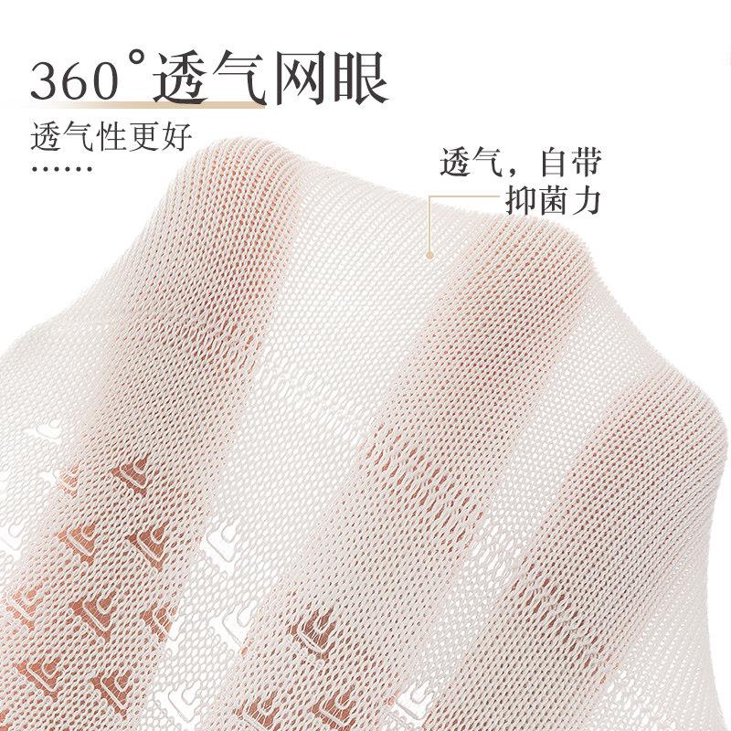 无骨船袜男隐形防滑不掉诸暨子袜春夏NWN薄款眼防臭跟浅网口短袜