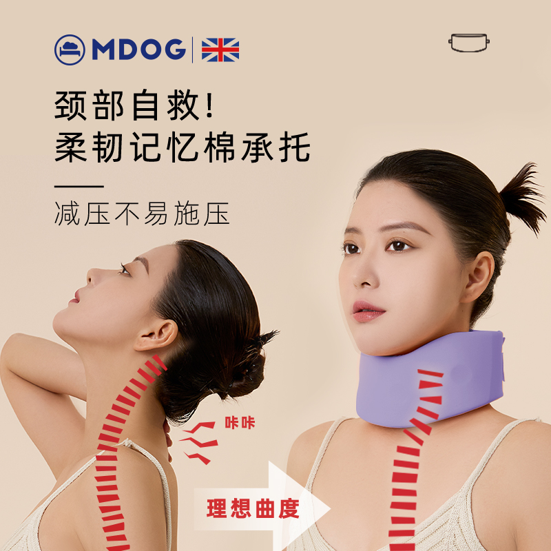 米度狗颈托护颈脖套防低头固定颈椎理疗脖子前倾抬高器办公室mdog